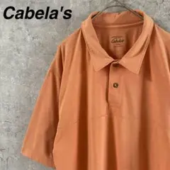 Cabela's カベラス　ポロシャツ 半袖　オレンジ　Mメンズ