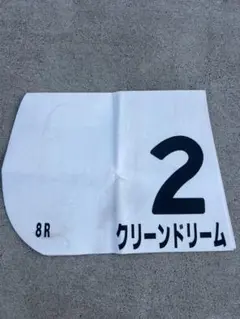 競馬　実使用ゼッケン　クリーンドリーム号