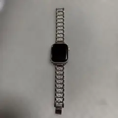 Apple Watch用 シルバーメタルバンド