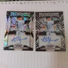2019 Panini mlb Austin Wynns 直筆サイン 2枚セット