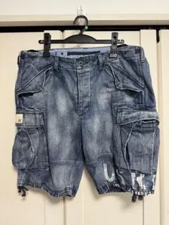 DENIM & SUPPLY カーゴショートパンツ デニムブルー　34インチ