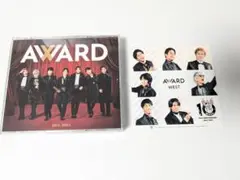 WEST.　ベストアルバム　AWARD 通常盤 3CD 特典ステッカー付