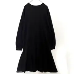 レカ ゆったりフレアワンピース F ブラック フリル 可愛い