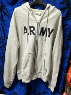 ARMY パーカー　ヴィンテージ　ジップアップ　シャープパーカー　Lサイズ