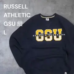RUSSELL ATHLETIC GSU トレーナー L ネイビー