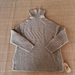 美品 LUYUAN ROSE ルーエンローズ　カシミア100%ニットチュニック 美品 LUYUAN ROSE ルーエンローズ カシミア100%ニットチュニック