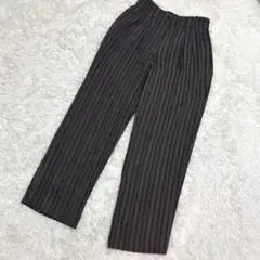 ジャンニロジュディチェ✨美品　スラックス　ストライプ柄　ブラウン系（44）