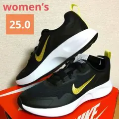 【新品】NIKE ナイキスニーカー 25.0 黒