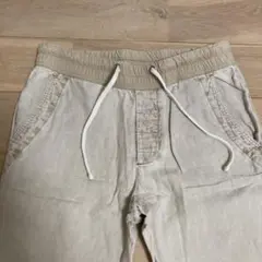 高級リネンパンツ　ジェームスパース 麻100% ヴィンテージパンツL