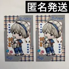 梶蓮 WIND BREAKER チェックセーラー ミニブロマイド2枚 ウィンブレ