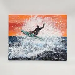 弾ける夏Ⅱ アクリル画　F0サイズ（14×18cm）　原画