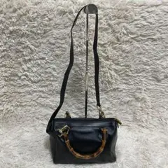GUCCI グッチ バンブー2way ハンドバッグ 斜め掛ロングショルダー付
