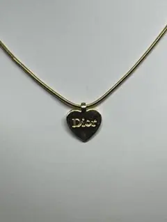 クリスチャンディオール Dior ハート ゴールド ネックレス