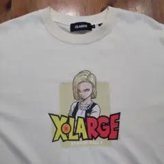 XLARGE ドラゴンボール　　　　　　　　 人造人間18号Мサイズ　クリーム色