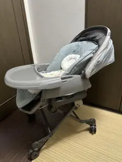 美品 Combi ネムリラ BEDi Long 手動スウィング ミンティーブルー