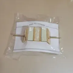 ホワイトヘアクリップ 新品