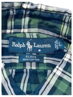 90s Ralph Lauren BLAKE 香港製 L BDシャツ 長袖