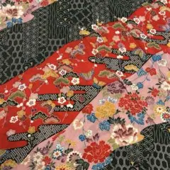 京ちりめん　風呂敷　生地　レーヨン100%