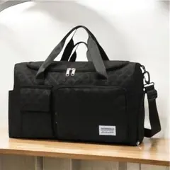 キルティング ボストンバッグ ブラック