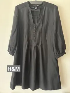 H&M チュニック　ミニワンピース ブラック