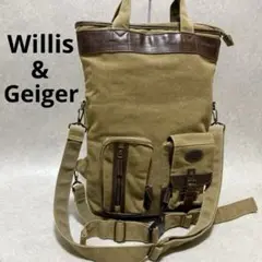 【Willis&Geiger】希少　2wayバッグ　キャンパス生地　大容量