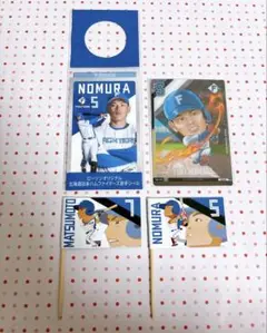 ファイターズ 野村佑希 松本剛 ローソン カード シール ブルーサイダー コラボ