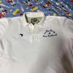 Canterbury ホワイトポロシャツ ニュージーランド刺繍