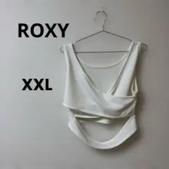 早い者勝ち！ROXY ホワイト タンクトップ XXL