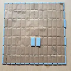 モザイクタイル　長方形　約3.7×1.7㎝　1シート　レトロタイル