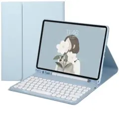 【新品】iPad キーボード付き ケース 第11世代 10世代 ブルー ★ラス1