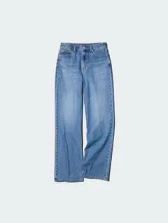 ユニクロ UNIQLO ワイドストレートジーンズ/丈長め26