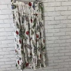 6.30 t379 ユニクロ スカート M ロング 総柄 花柄