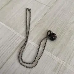 スピリラルペンダント ネックレス 黒