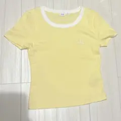 GAP イエロー ラウンドネック Tシャツ