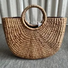 ■未使用品■ NUEZ FACTORY BRAND カゴバッグ　水草