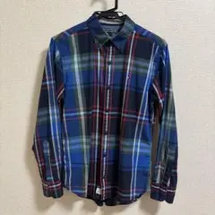【美品】Tommy Hilfiger 長袖チェック柄シャツ Sサイズ