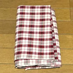 チェック柄　生地　2m　205cm×115cm　赤　白　黒　布　 裁縫　手芸