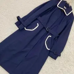 Kitamura ロングコート ネイビー L 撥水 キレイめ