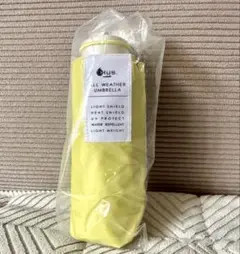 新品 HUS. オールウェザーカラーズ 晴雨兼用 折り畳み 軽量 UVカット黄緑