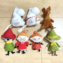 ムーミン マスコット まとめ売り ミイ ヨクサル　スナフキン　スニフ　ぬいぐるみ