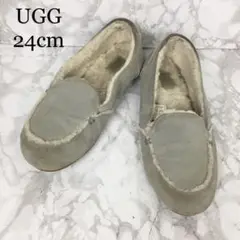 UGG アグ モカシン フラットシューズ ボア 24