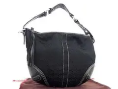 ✨美品✨ ミニシグネチャー COACH レザーxキャンバス ハンドバッグ