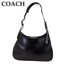美品 COACH ショルダーバッグ ワンショルダー チャーム付 レザー ブラウン