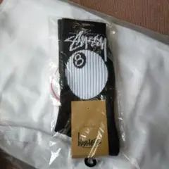 Stussy 8ボールデザイン ブラックソックス