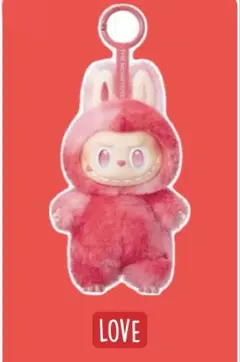 LABUBU ぬいぐるみ 赤 love