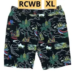 RCWB ロデオクラウンズワイドボウルハワイ風景　ショートパンツハイビスカス