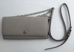 MICHAEL KORS チェーンウォレット ショルダーバッグ ライトグレー
