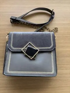 美品 グレー ハンドバッグ ♪