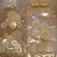 ホワイトボタンセットまとめ売り