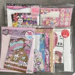 平成　レトロ　ファンシー レターセット 5点セット